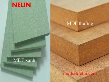 Sự khác nhau giữa MDF lõi xanh và MDF thường